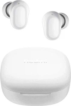 Навушники бездротові Xiaomi Redmi Buds 6 Play White TWS, компактні, з шумозаглушенням мікрофона, Bluetooth, білі