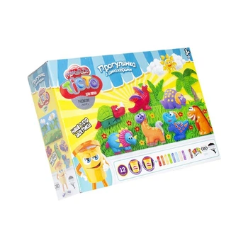 Тісто для ліплення "Master-Do: Прогулянка з динозаврами" (укр) Dankotoys (58719)