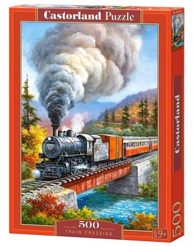 Пазли "Старовинний поїзд", 500 елементів Castorland (121334)