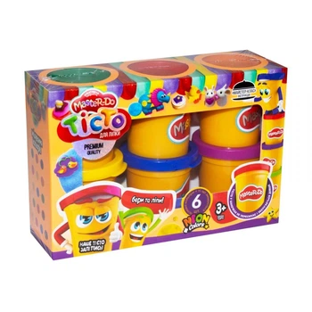 Тісто для ліплення "Master-Do", 6 банок по 50 г (укр) Dankotoys (55806)