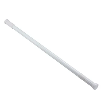 Карниз для ванной Zerix CRA 140-260 см телескопический, алюминиевый, белый (ZX4999)