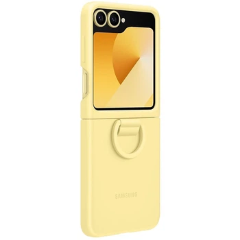 Чохол Silicone Cover with Ring для Samsung Galaxy Flip 6 (F741) (EF-PF741TYEGUA) Yellow