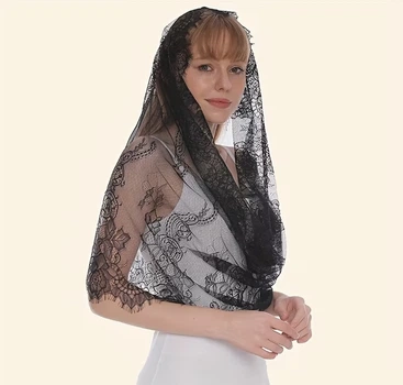 Хомут-хустка чорний на голову Styduo dekory 5722/025