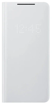 Чохол-книжка LED View Cover для Samsung Galaxy S21 Ultra (G998) (EF-NG998PJEGRU) Light Gray