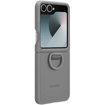 Чохол Silicone Cover with Ring для Samsung Galaxy Flip 6 (F741) (EF-PF741TJEGUA) Gray