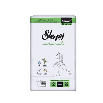 Прокладки ежедневные Sleepy Natural Long (280 мм) 4 капли 32 шт.