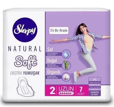 Прокладки гигиенические Sleepy Soft Long (275 мм) 6 капель 7 шт.