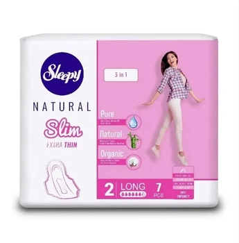 Прокладки гигиенические Sleepy Slim Long (280 мм) 6 капель 7 шт.