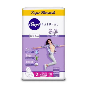 Прокладки гигиенические Sleepy Soft Long (275 мм) 6 капель 20 шт.