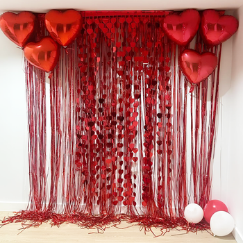 Фотозона З Кульок I love with my heart ( 10 кульок)
