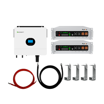 Комплект автономного энергоснабжения Growatt SPF 6000 ES Plus 6kW + Pytes V5 10.24kWh White