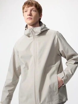 Дощовик Uniqlo розмір 3XL світло сірий (02) (475033)