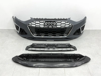 Бампер передний в сборе S-Line CHROME для Audi A4 B9 2020-2023 для Audi A4 B9 2015-2023 (9443)