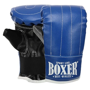Снарядні рукавички на гумці розмір L BOXER синій-чорний 2015
