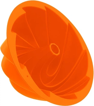 Форма для кексів Orion Sillinie силіконова з отвором помаранчева 23.5 см (8592381169800)