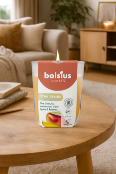 Свеча Bolsius True Scents 25 часов в стекле 80/73 мм Манго (8717847188489)
