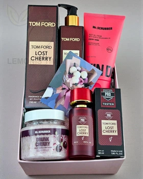 Подарочный набор косметики No Brand в стиле Tom Ford Lost Cherry 4 в 1 ver.04