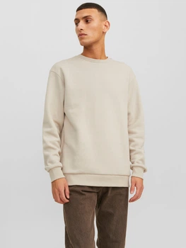Світшот на флісі JACK&JONES пісочний NTUDQ750 L
