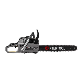 Бензопила ланцюгова, 2,4 кВт (3,3 к/с), 52 см³, шина 45 см, 3200 об/хв INTERTOOL DT-2208