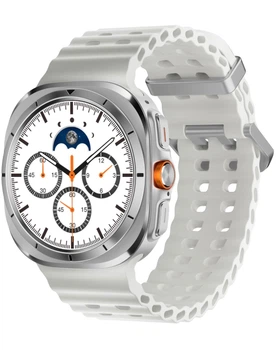 Смарт часы Lexego HD8 Ultra 47 мм Smartwatch Умные часы с Bluetooth, GPS, компасом, спортивными режимами, пульсометром, мониторингом здоровья и активности, спортивный трекер с 2 ремешками в комплекте White HD8Ultra-47W