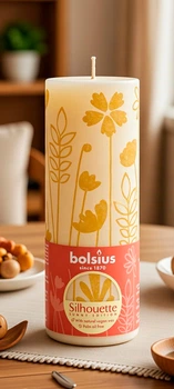 Свеча Silhouette Bolsius Рустик 190 х 68 Желтый луг (8717847155337)