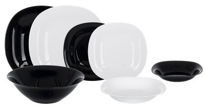 Сервиз Luminarc Carine 19 предметов White&Black (V8305)