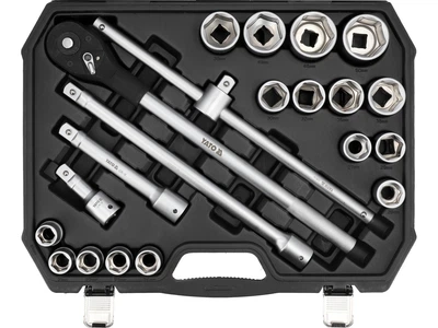 Набір насадок з аксесуарами Yato  3/4" 21 шт (YT-13351)