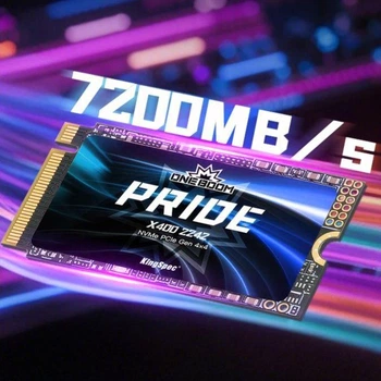 SSD M2 NVMe 1Tb 2242 KingSpec X400-1Tb PRIDE твердотельный накопитель PCIe 4.0 Gen4 gaming for PS5