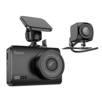 Відеореєстратор Hoco DV3 2,45-inch (IPS+Камера заднього виду)