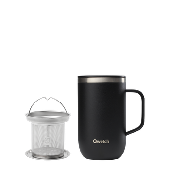 Чашка (з ситечком) TEAPOT 470 мл. Matt - Noir (QM6211)