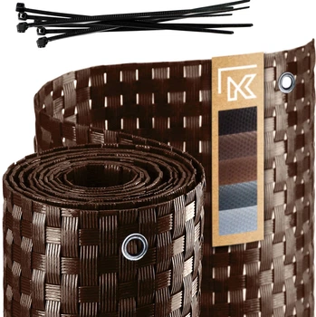 Osłona balkonowa Kadax Espa 0.9x6 m Jasny brąz (K998)