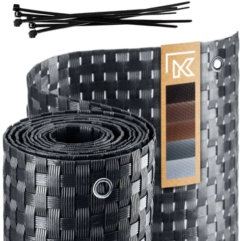 Osłona balkonowa Kadax Espa 0.9x7 m Antracyt (K979)