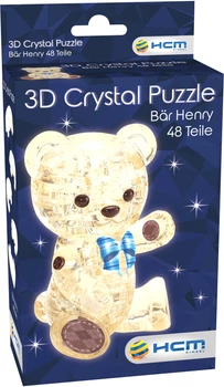 3D пазл Crystal HCM Kinzel Ведмедик Білий 48 деталей(4018928591919)