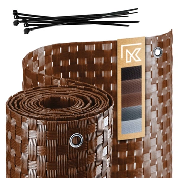 Osłona balkonowa Kadax Skei 1x4 m Miodowy (K1011)