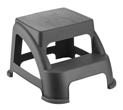 Табурет-ступенька 45×37,5×28 см, противоскользящий, Серый (075-GRAY)