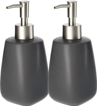 Dozownik na mydło Kadax Palmi 400 ml 2 szt. Szary (K5159)