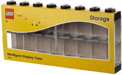 Przezroczysty stojak LEGO na 16 minifigurek z czarnymi elementami (40660003) (955555915368847) - Outlet