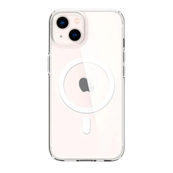 Протиударний Чохол TPU+PC Spigen Ultra Hybrid with Magsafe для iPhone 13 Transparent