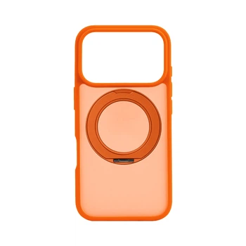Противоударный чехол-панель для Apple iPhone 17 Pro, Unit Stand2, Оранжевый, силикон + поликарбонат, защита всего корпуса, с подставкой, поддержка магнитных держателей и беспроводной зарядки (MagSafe), ArmorStandart (ARM86626)