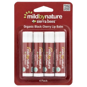 Органічні бальзами для губ Mild By Nature Sierra Bees Черешня 4.25 г 4 шт