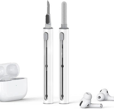 Багатофункціональна ручка для чистки навушників Earbuds Cleaning Pen 3in1 Набір щіток та спонж для кейсу і гарнітури