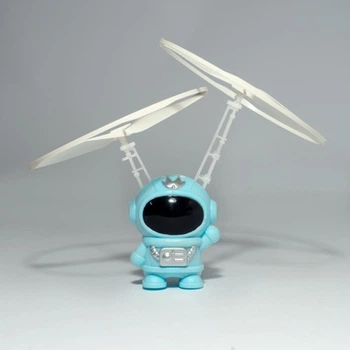 Іграшка літаюча Космонавт з підсвічуванням від USB SPACEMAN Блакитна