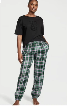 Пижама Victoria's Secret cotton & flannel пижама виктория сикрет S