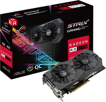 Видеокарта AMD Radeon RX 570 4GB Asus ROG Strix Gaming (ROG-STRIX-RX570-4G-GAMING) Б/У
