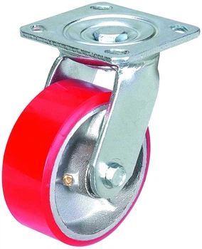 Колесо поворотне Haushalt 51337606 D150 15 см Червоне (4772013083559)