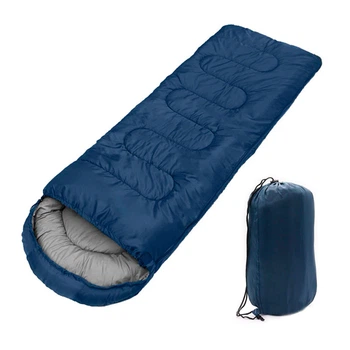 Спальний мішок для туризму Lesko 0021 210*75 см Dark Blue