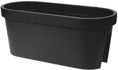 Doniczka balkonowa Vilde 59 cm Czarna (339156)