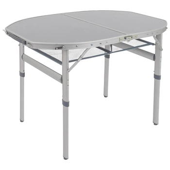 Стіл складаний Bo-Camp Premium Oval 100x70 см, алюмінієвий каркас, до 30 кг, Grey (1404424)