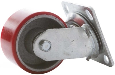 Колесо Haushalt 50700787 5‑100‑S‑P/30100PU 10 см Червоно-сіре (4772013260981)