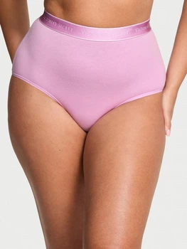 Женские трусики Victoria’s Secret (68975231487537) Brief Logo Cotton Modern XXL бузковые